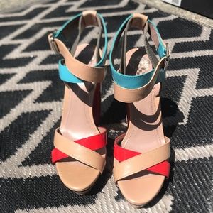 Vince Camuto Pamir Colorblock Platform Heel